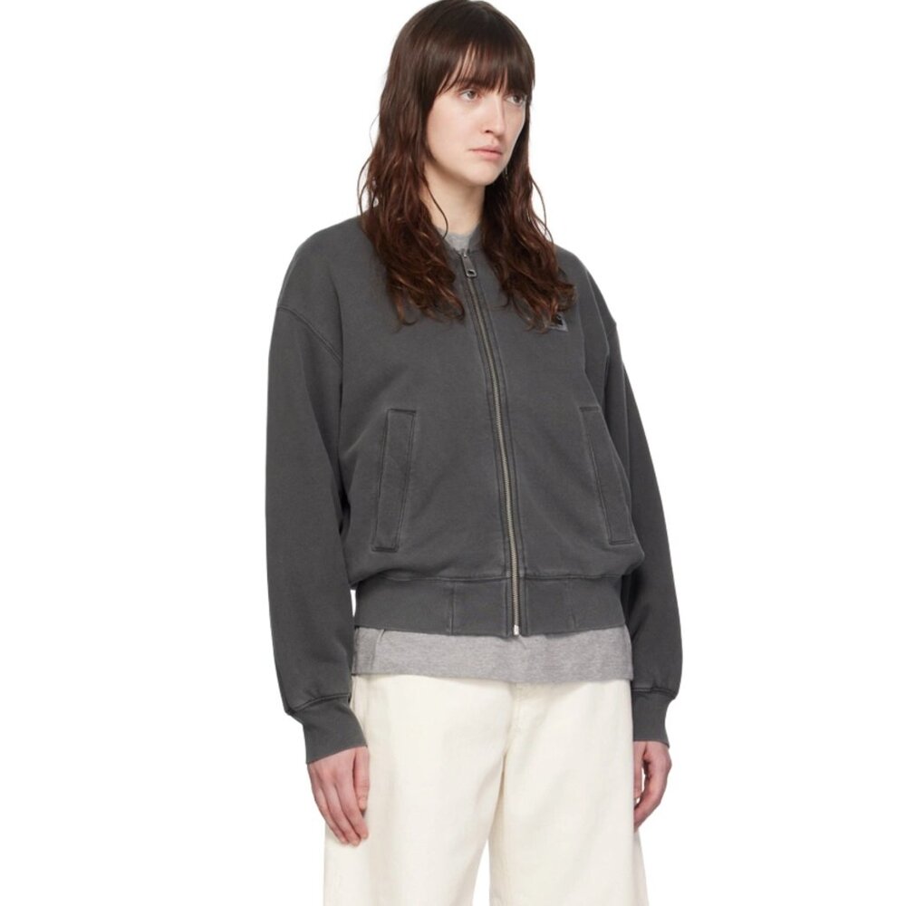 WOMEN'S - Carhartt Work In Progress Gray Nelson Bomber Jacket - Size Med